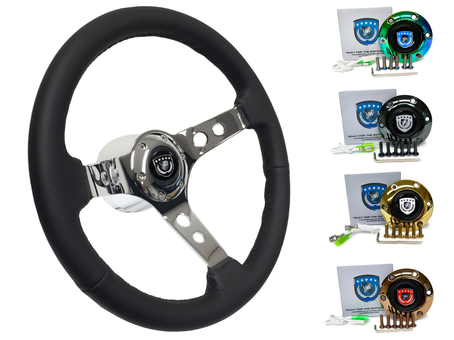 Nissan S15 Steering Wheel Kit | Black Leather | ST3095