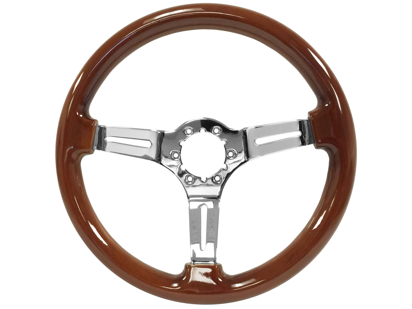 1969-89 Cadillac Telescopic Steering Wheel Kit | Mahogany Wood | ST3011