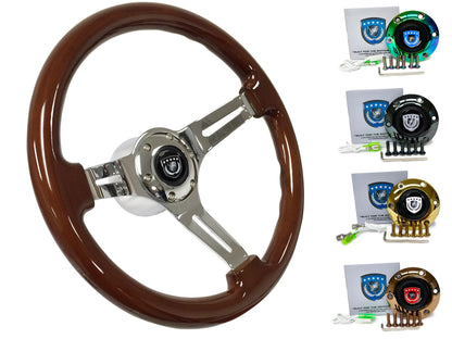 1985-88 BMW 528e Steering Wheel Kit | Mahogany Wood | ST3011