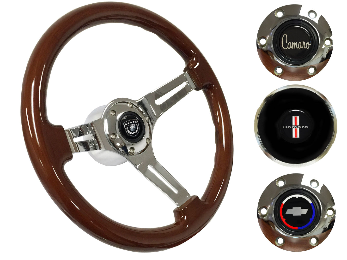 1967-68 Camaro Steering Wheel Kit | Mahogany Wood | ST3011