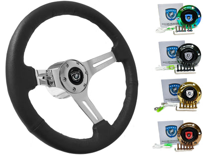 Scion XA XB XD Tc Steering Wheel Kit | Black Leather | ST3012BLK