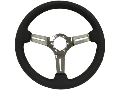 1968-78 Ford Mustang Steering Wheel Kit | Black Leather
