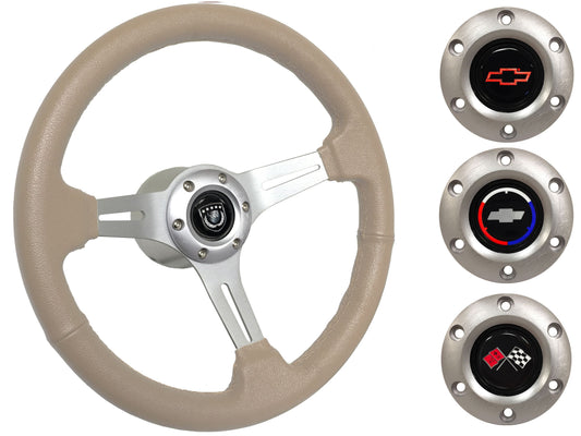 1967 Corvette Steering Wheel Kit | Tan Leather | ST3014TAN