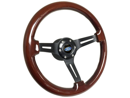 1965-67 Ford Mustang Steering Wheel Kit | Walnut Wood