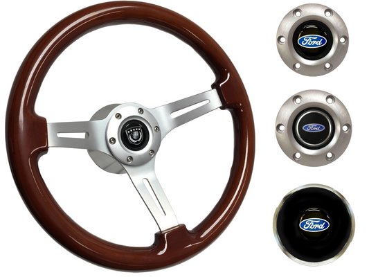 1970-79 Ford Ranchero Steering Wheel Kit | Mahogany Wood | ST3027S