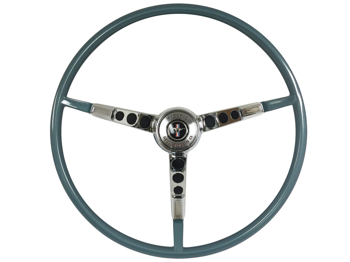 1965-1966 Ford Mustang Aqua Steering Wheel Kit | ST3034AQUA-KIT