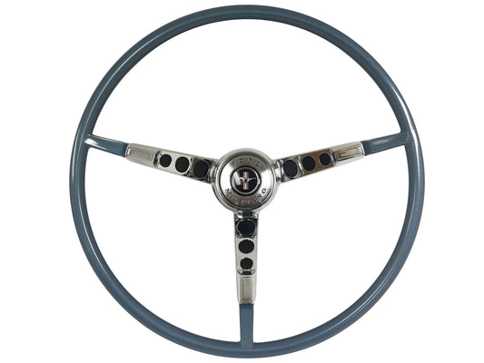 1965-66 Ford Mustang Blue Steering Wheel Kit | ST3034BLUE65-KIT