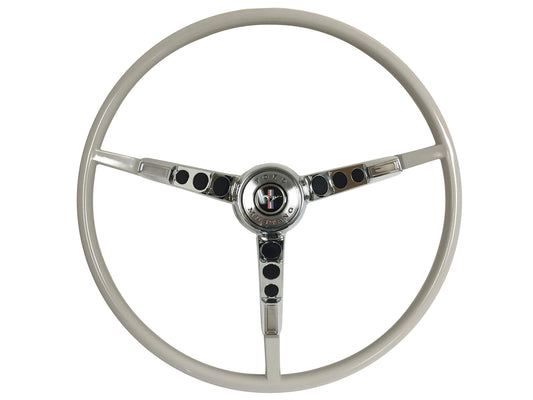 1965-1966 Ford Mustang White Steering Wheel Kit | ST3034WHITE-KIT