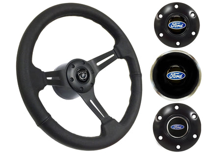 1970-79 Ford Ranchero Steering Wheel Kit | Black Leather | ST3060BLK