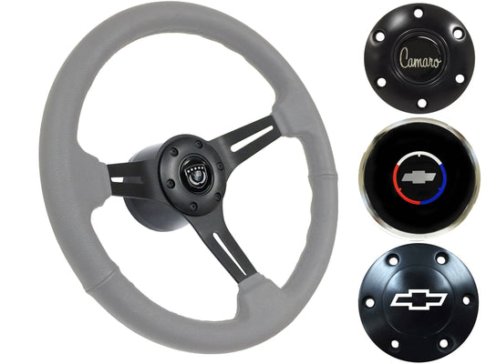 1967-68 Camaro Steering Wheel Kit | Grey Leather | ST3060GRY