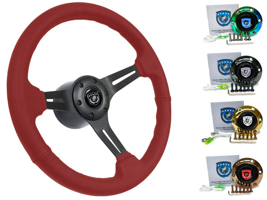 Nissan R34 Steering Wheel Kit | Red Leather | ST3060RED