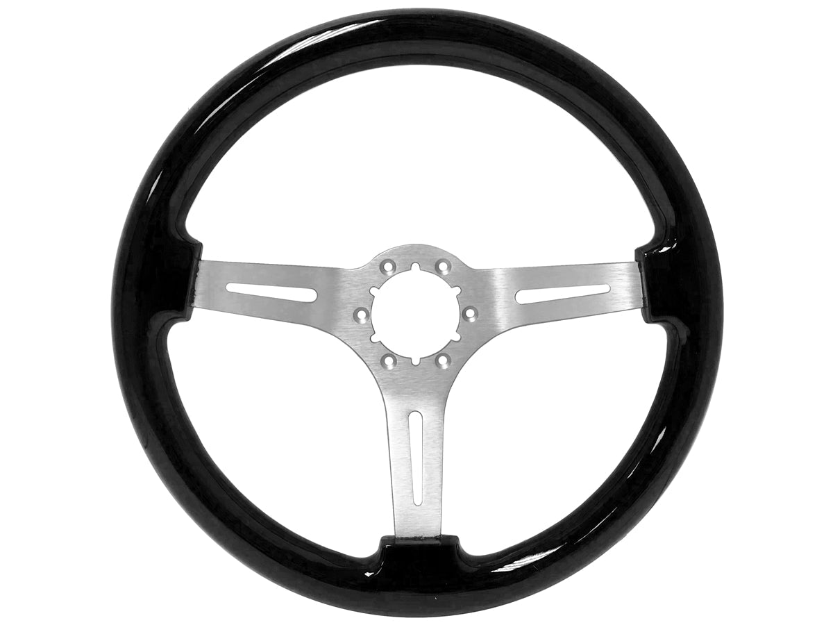 1966-72 Ford Bronco Steering Wheel Kit | Black Ash Wood | ST3074
