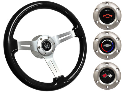 1967 Corvette Steering Wheel Kit | Black Ash Wood | ST3074