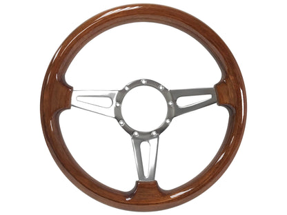1969-89 Cadillac Telescopic Steering Wheel Kit | Mahogany Wood | ST3078