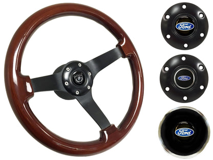 1968-78 Ford Fairlane Steering Wheel Kit | Mahogany Wood |  ST3127