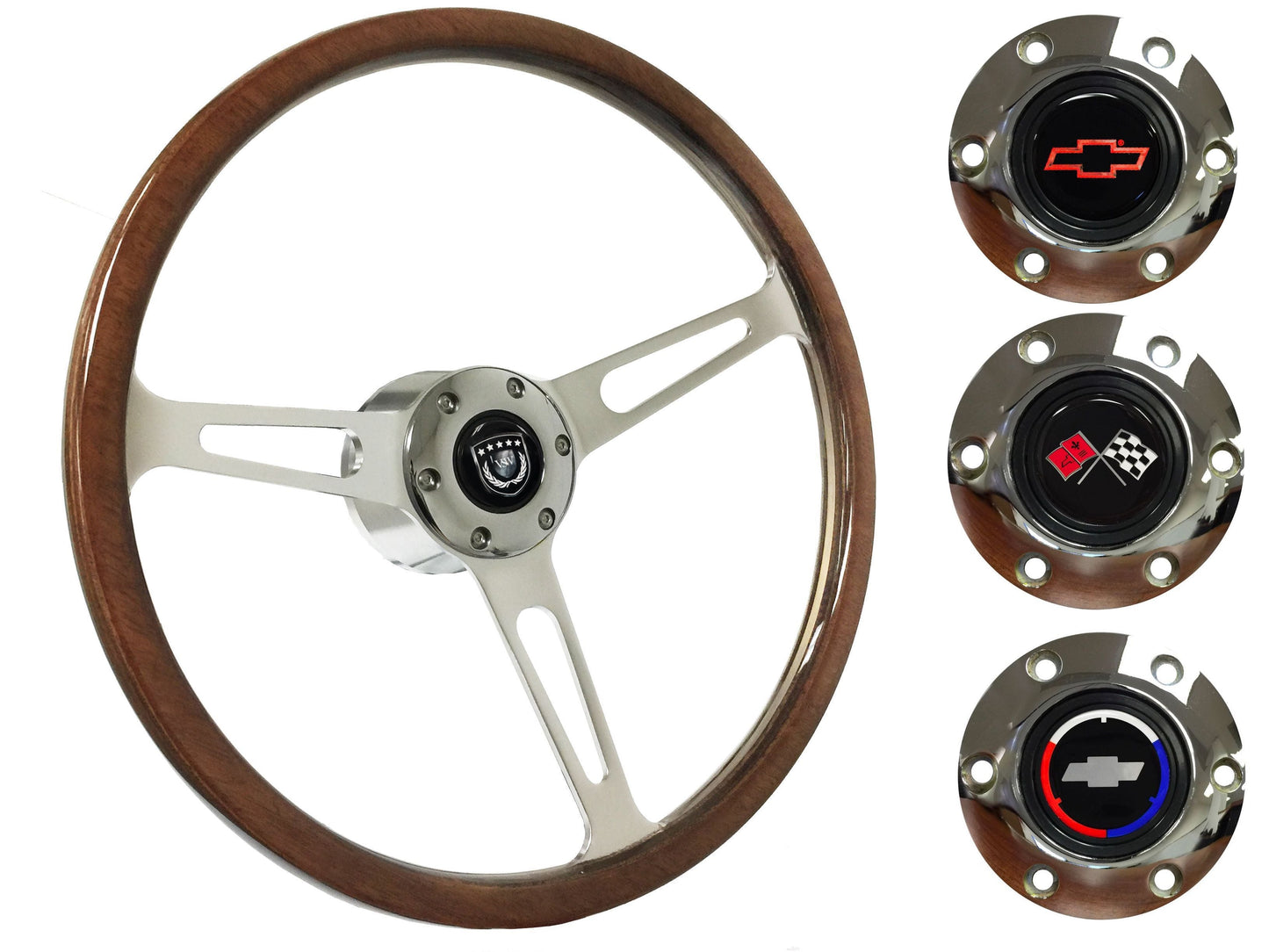 1967 Corvette Steering Wheel Kit | Deluxe Walnut Wood | ST3554