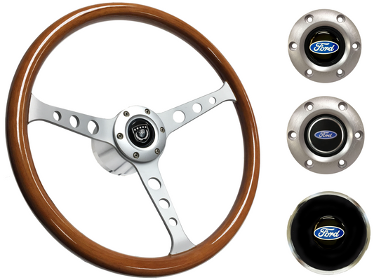 1965-68, 70-77 Ford Truck Steering Wheel Kit | Classic Wood | ST3578
