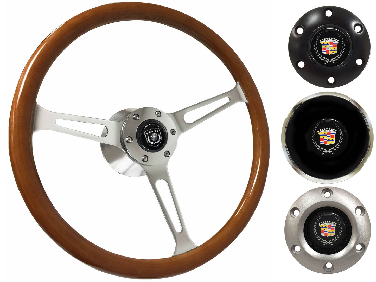 1969-89 Cadillac Telescopic Steering Wheel Kit | Classic Wood | ST3579