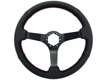 1968-78 Ford Mustang Steering Wheel Kit | Perforated Black Leather