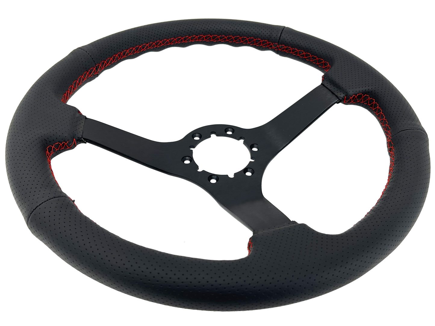 1997-04 Porsche Boxster (986 Manual) Steering Wheel Kit | Perforated Black Leather | ST3602RED