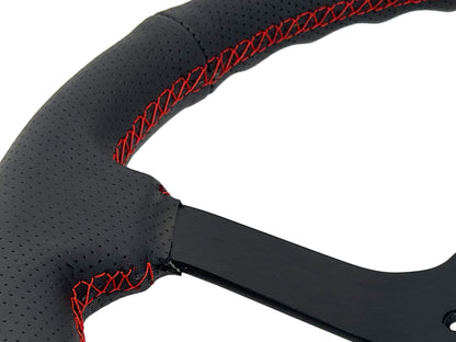 Scion XA XB XD Tc Steering Wheel Kit | Perforated Black Leather | ST3602RED