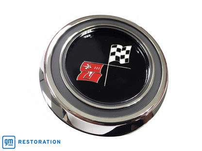 Chevy Cross Flags Deluxe Horn Cap | STB1018