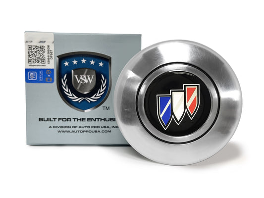 VSW Retro Series | Buick Tri-Shield | Silver Horn Cap | STE1010-19S