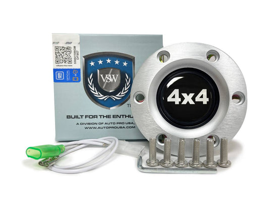 VSW S6 | 4x4 Emblem | Brushed Horn Button | STE1017BRU
