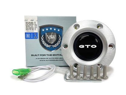 VSW S6 | GTO Emblem | Brushed Horn Button | STE1019BRU