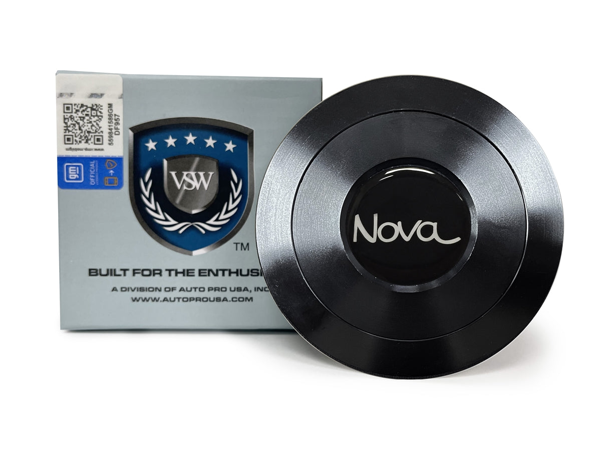 VSW S9 | Nova Emblem, 1966-72 | Black Billet Horn Button | STE1034-21B