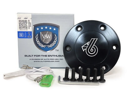 VSW S6 | Grand National Emblem | Black Etched Horn Button | STE1036-78B