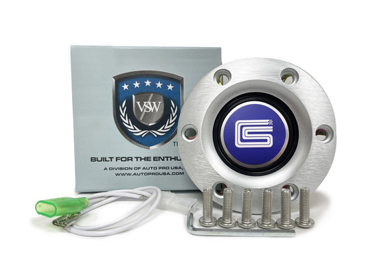 VSW S6 | CS Shelby Emblem | Brushed Horn Button | STE1051BRU