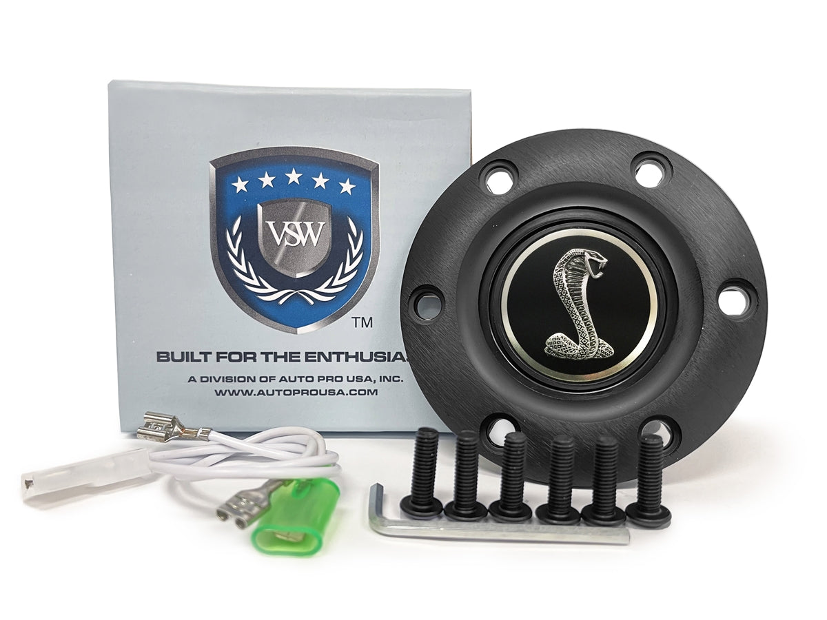 VSW S6 | Ford Tiffany Snake Emblem | Black Horn Button | STE1054BLK