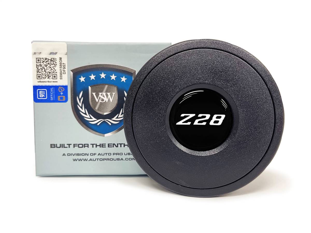 VSW S9 | White Camaro Z28 Emblem | Standard Horn Button | STE1071