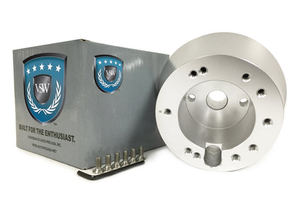 VSW STH1033SIL hub adapter, silver anodized aluminum