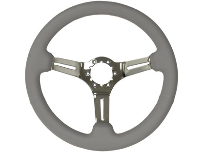 1966-72 Ford Bronco Steering Wheel Kit | Grey Leather | ST3012GRY