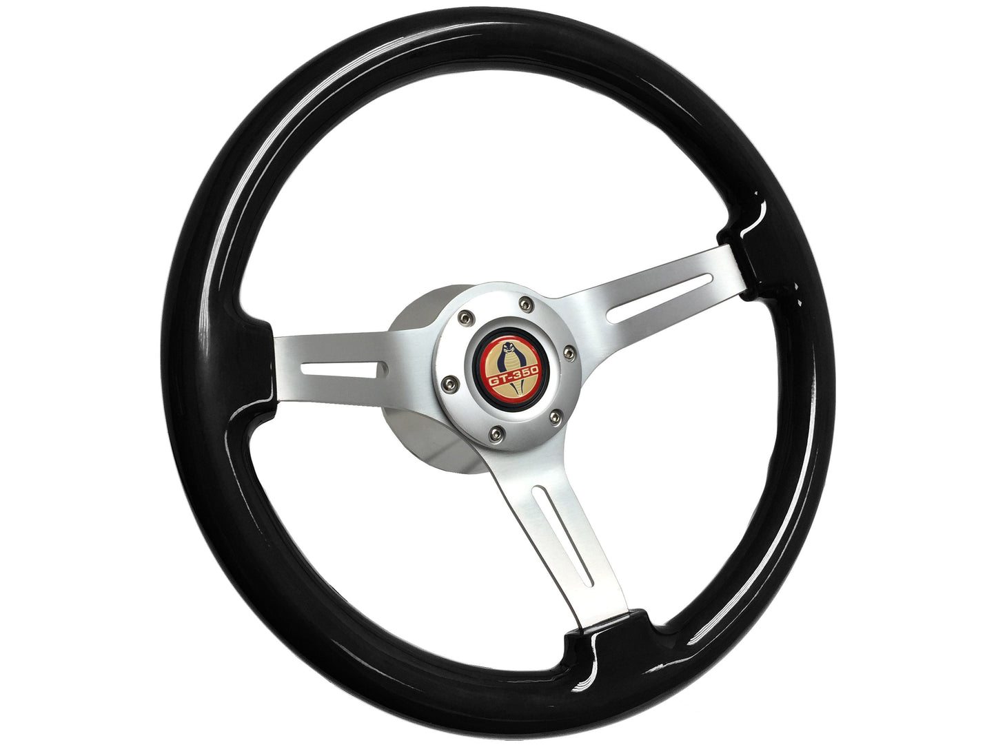 1965-67 Ford Mustang Steering Wheel Kit | Black Ash Wood