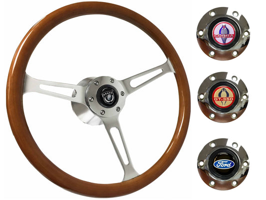 1965-67 Ford Mustang Steering Wheel Kit | Classic Wood